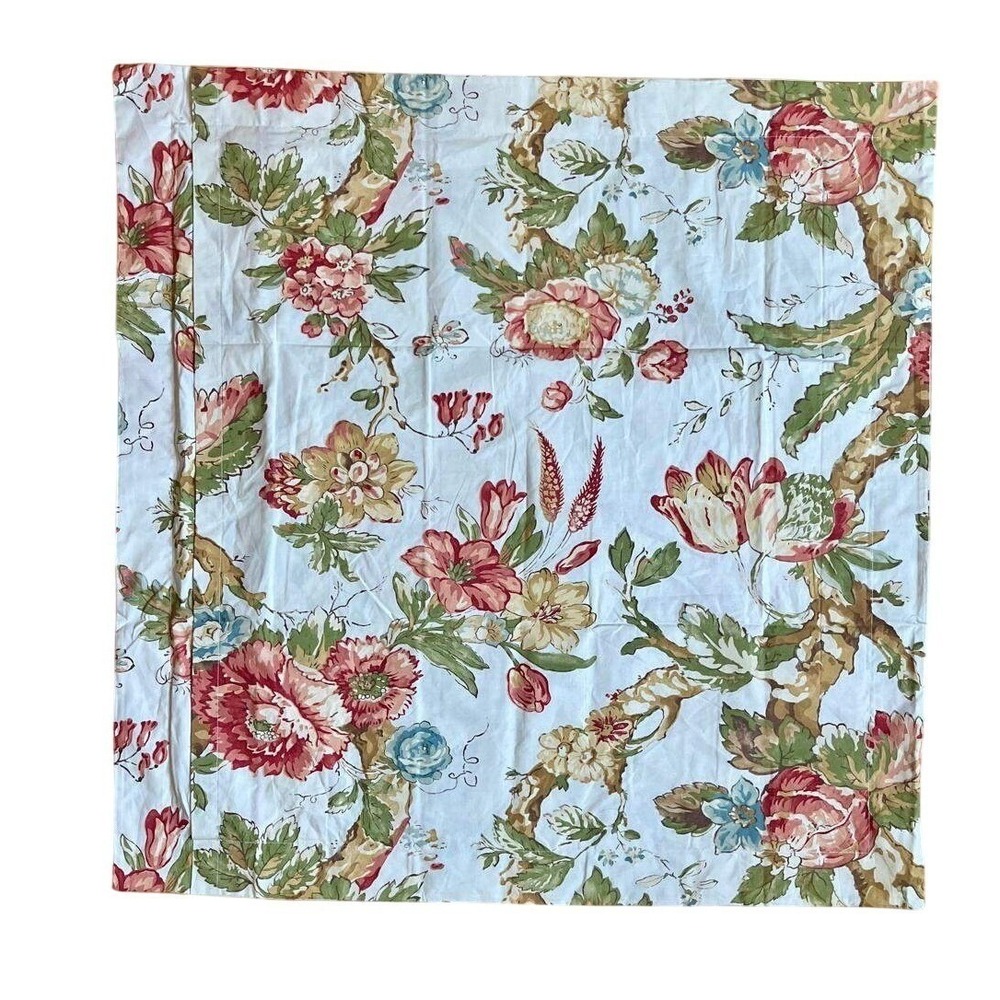 Pottery Barn 3pc Katherine Palampore Peony Pillow Shams Euro Cotton Cottagecore